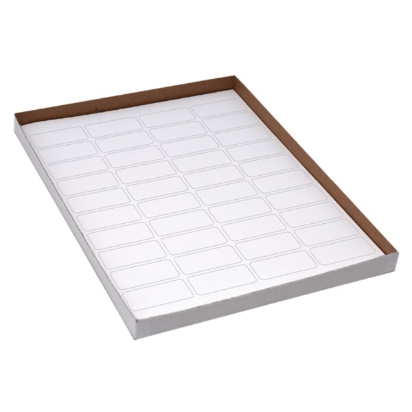 Patient Charge Laser Sheet - 40 labels/sheet 13/16" x 1-9/10" White